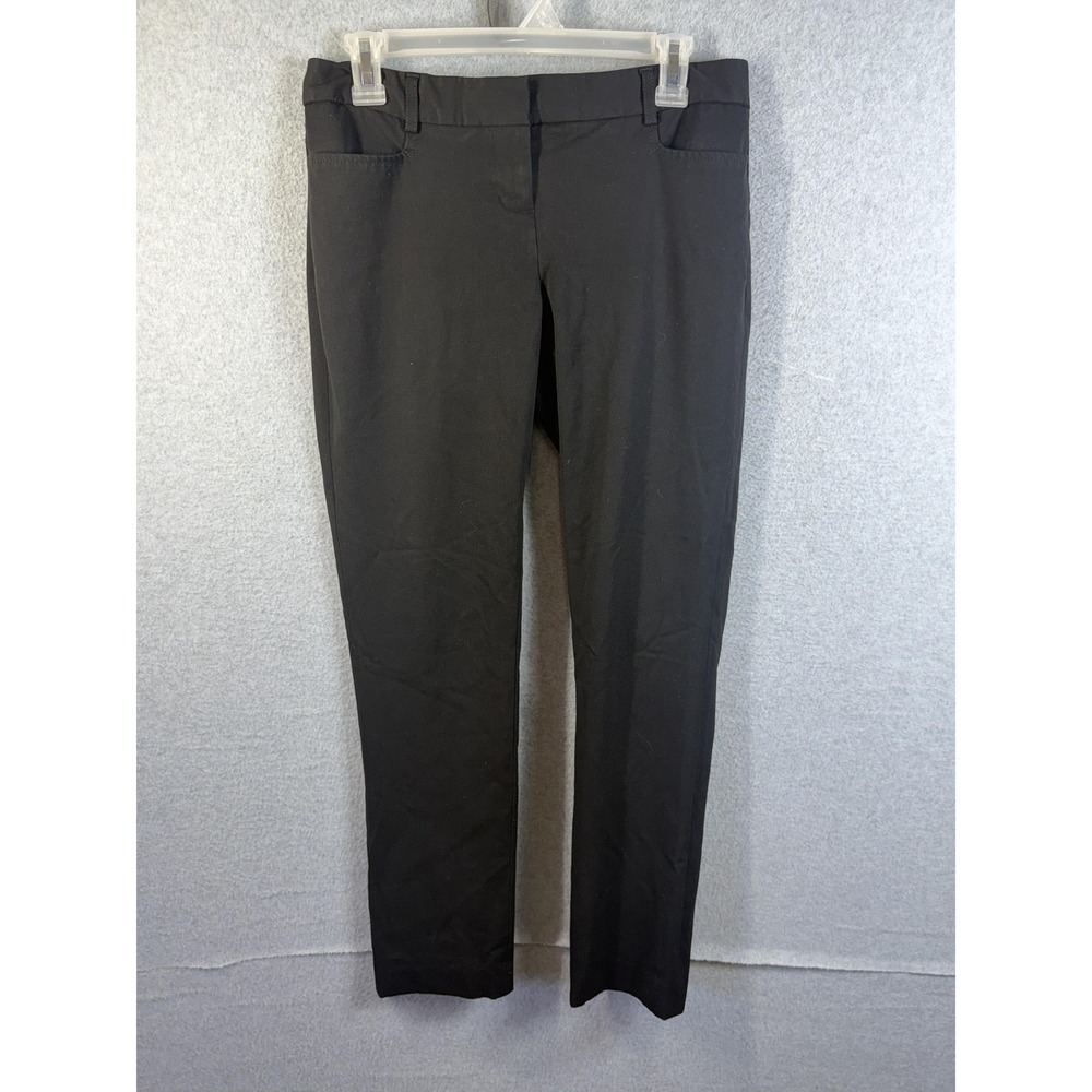 Express Columnist‎ Pants Womens 2R Black Slim Twill Dress Career Work Office